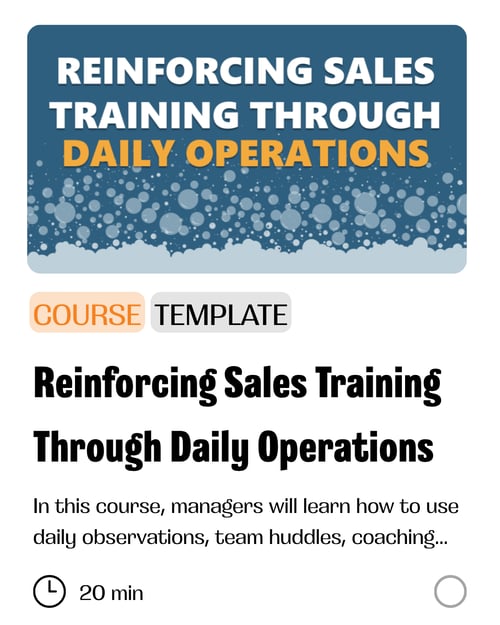 Course Card-sales-training-ops