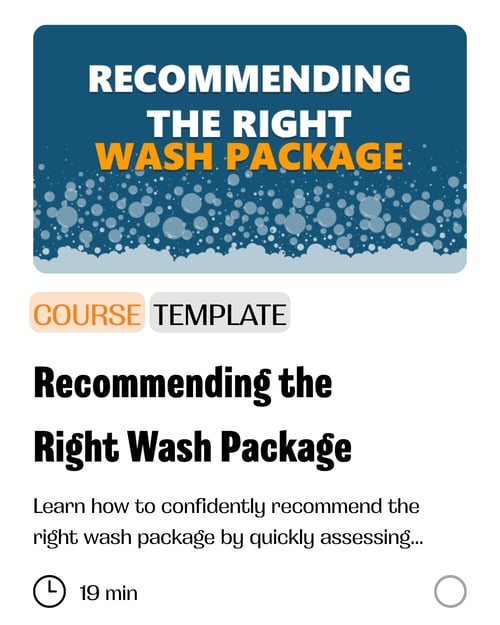 Course Card-wash-package