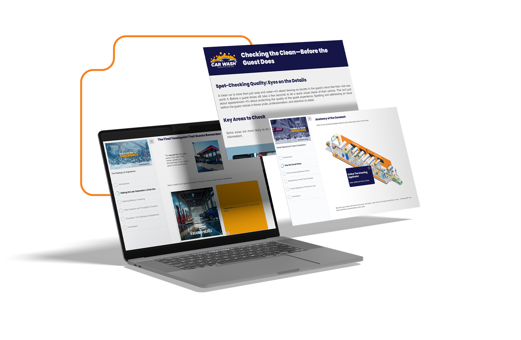 course templates mockup 4 line